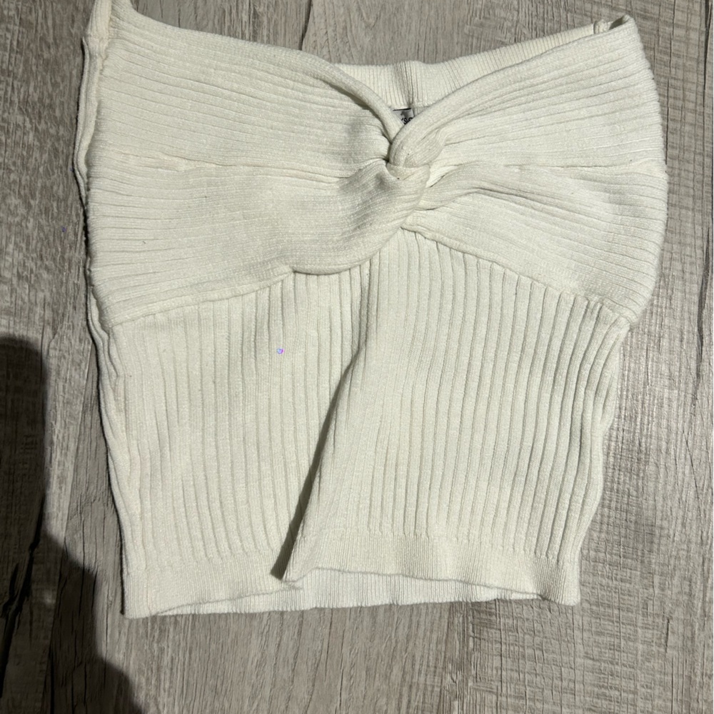 Adika rib strapless top
